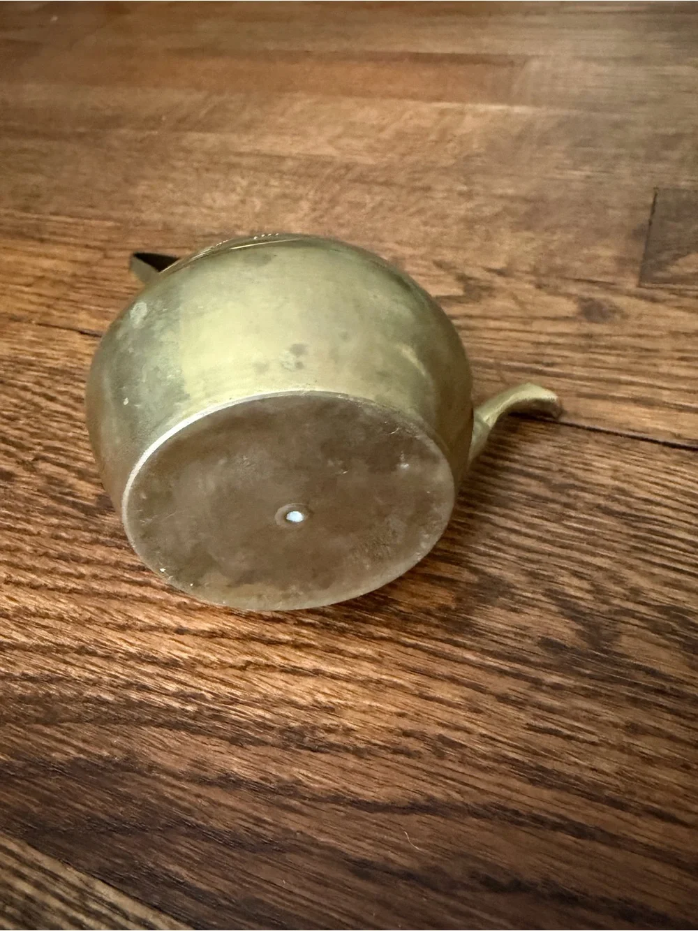 Vintage Small Ornate Brass Metal Teapot Handle No Lid